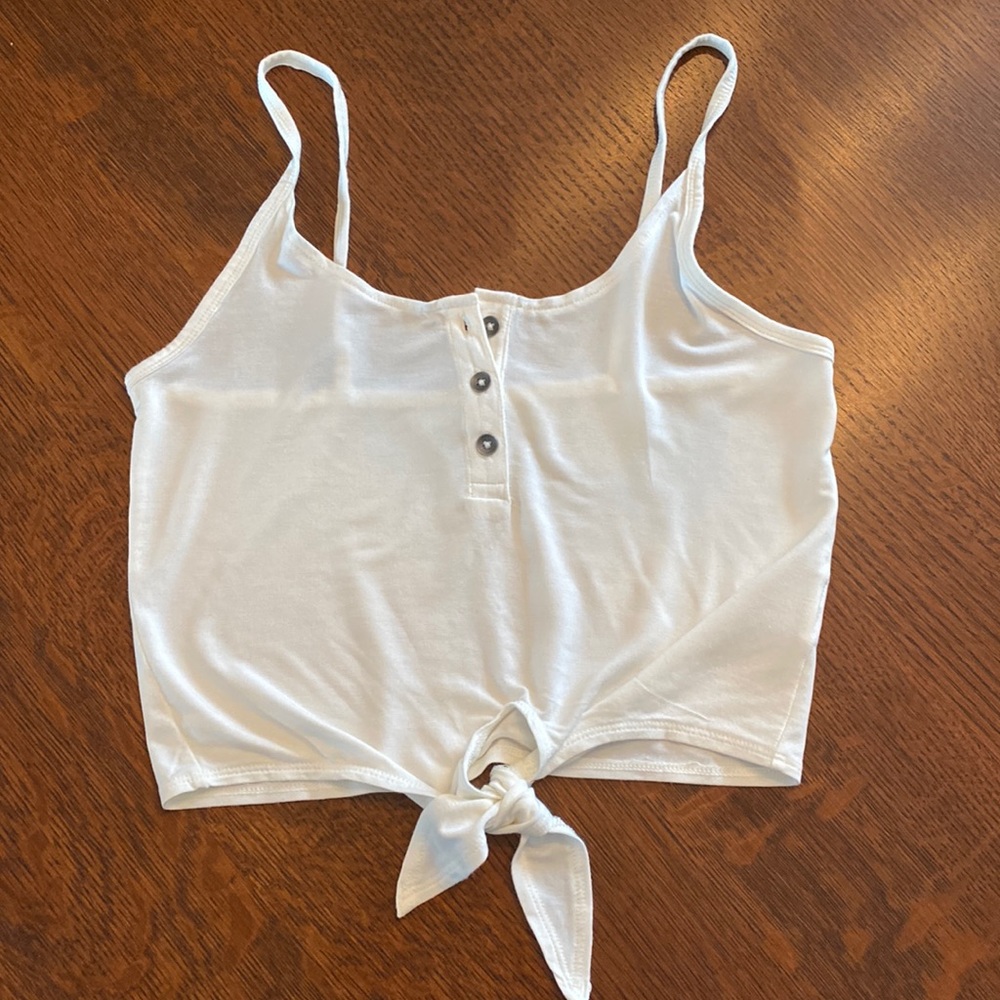 cute white tank top